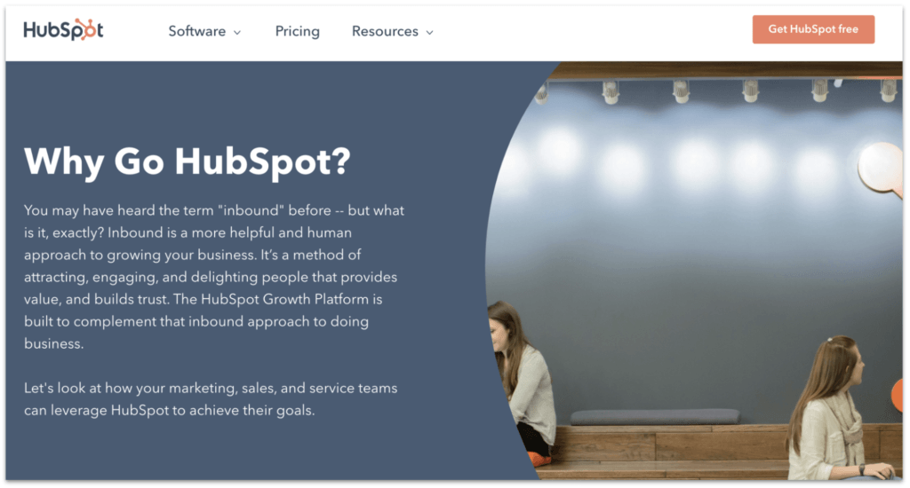 Why Hubspot page